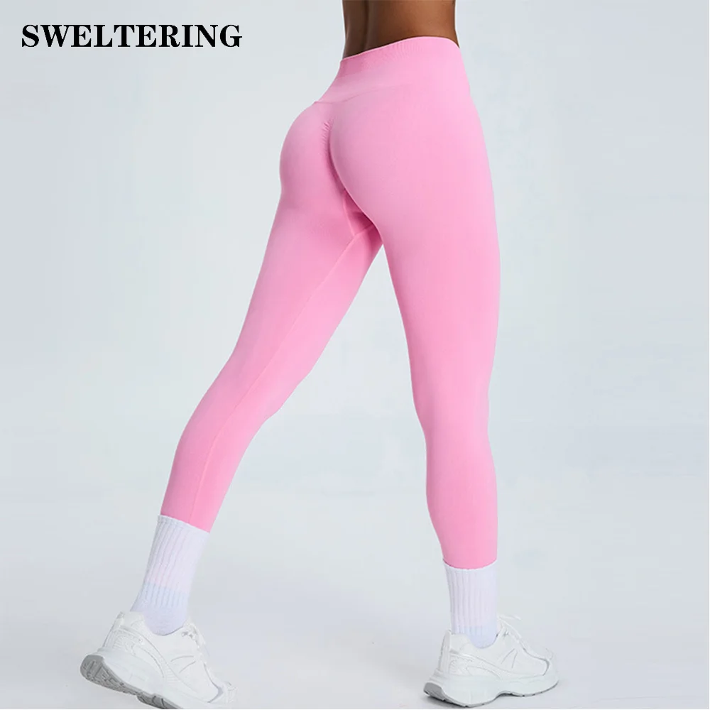 

Women Leggings Hips Lifting Gym Leggings Seamless Sport Yoga Pants High Waist Fitness Legging Workout Running Scrunch Butt Tight