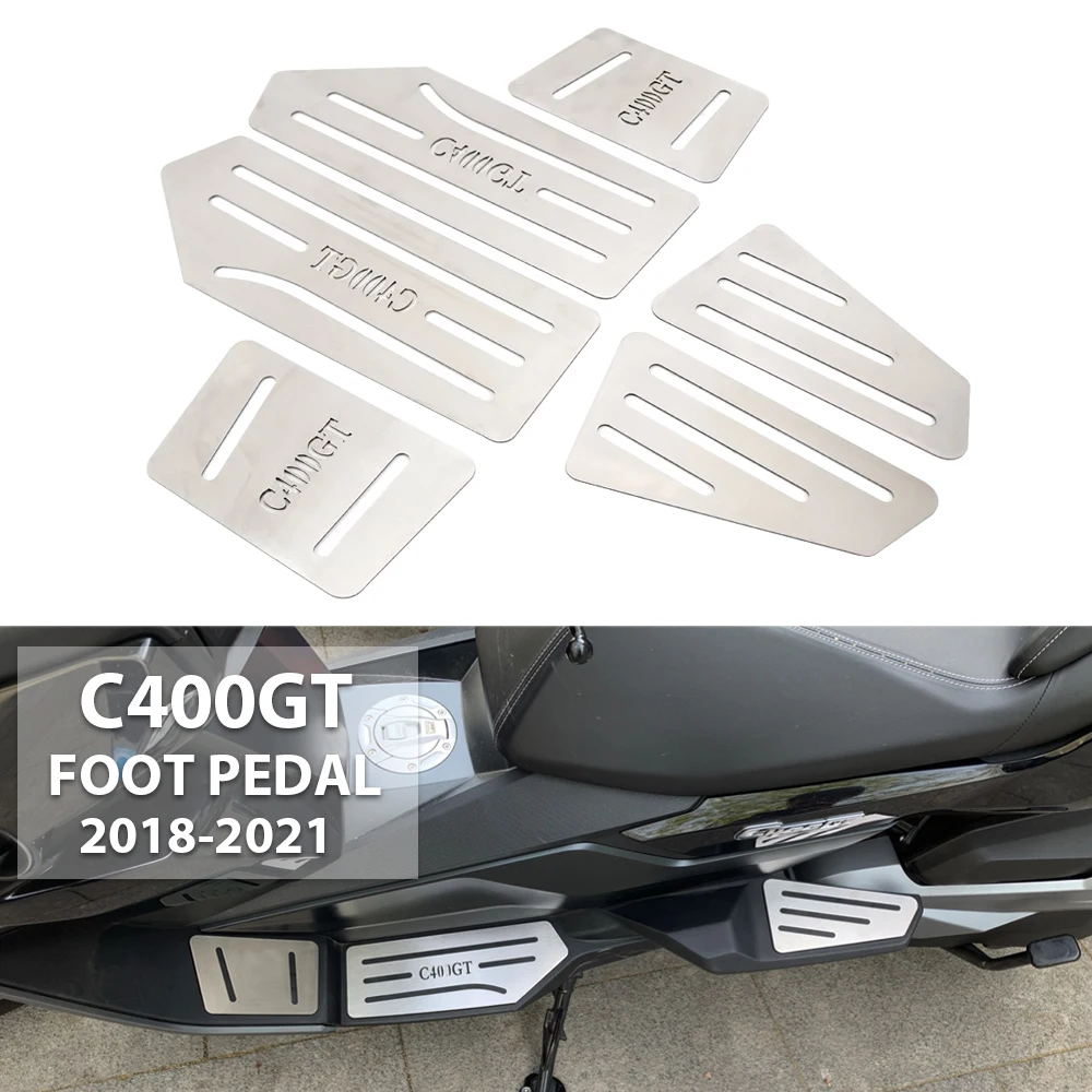 

For BMW C400GT C 400 GT c400gt 2018 2019 2020 2021 Motorcycle Foot Pegs Pedal Kits Footboard Step Foot Rests Aluminum Footrest