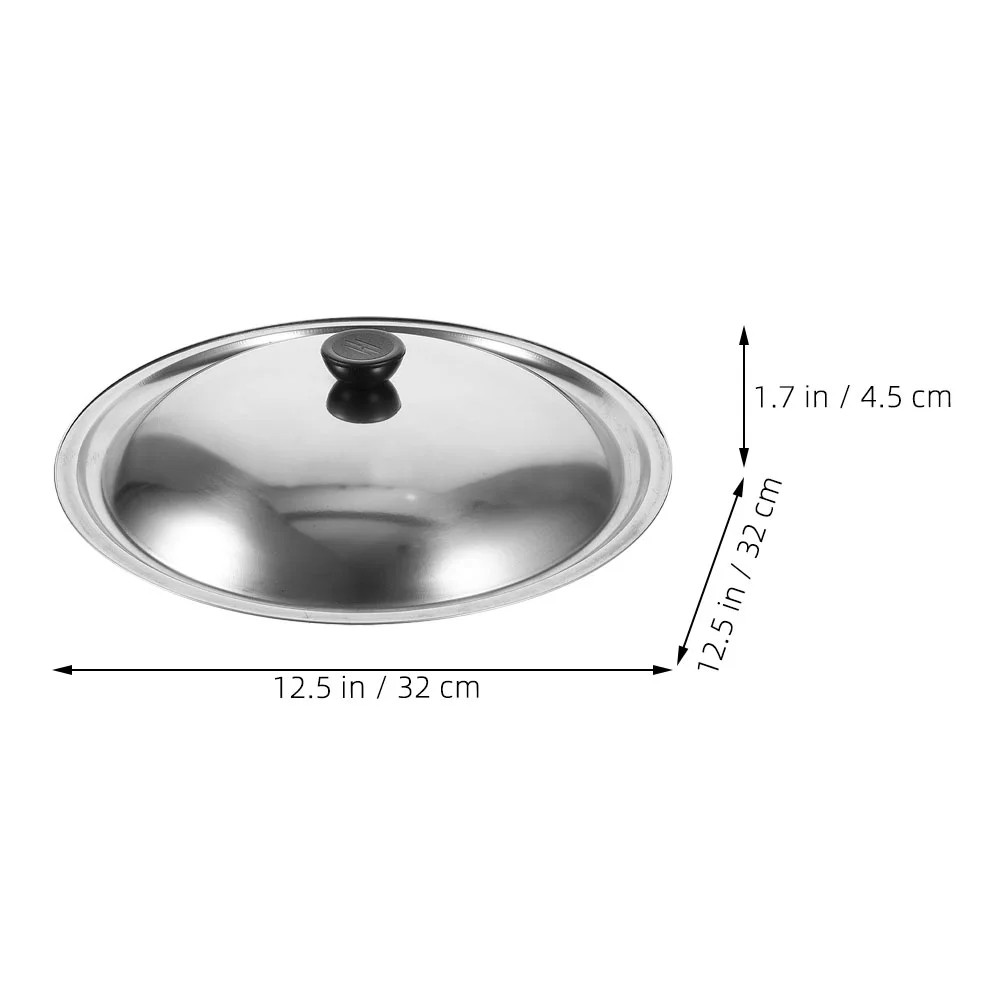 Dish Racks with Drain Board Pot Cover Replacement Lid for Skillet Stainless Steel Saucepans