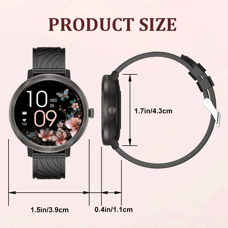 Reloj inteligente Amoled súper fino para hombres y mujeres, llamada Bluetooth, frecuencia cardíaca, monitor de salud, asistente de voz, MT55, 1,43 ", 2024