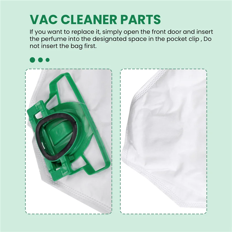 For VK200 FP200 Parts for Vorwerk Kobold Vacuum Cleaner Bag Replacement Filter 8 VK200 Bags+2 HEPA Filters+12 Fragrances