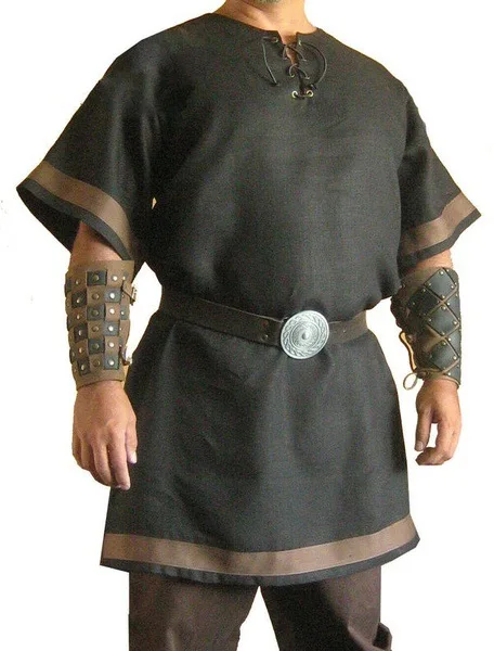 Men Cosplay Medieval Vintage Renaissance Warrior Knight Costume Men Nordic Army Pirate Tunic Shirt Tops Renaissance