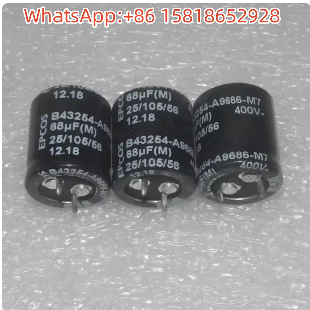 

5 шт. 68UF 400V Оригинальный электролитический конденсатор Siemens для ламповых усилителей 400V68UF, размер 22*25 мм