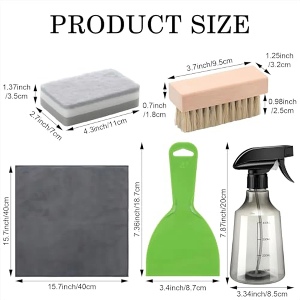 Comprehensive 7-Piece Headstone Cleaner Kit For Pristine Grave Maintenance For Home Parts Cleaning Tools Set Including Gloves