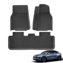 【¥6,820】LUCKEASY Tesla Model Y Juniper用 TPEフロア・トランクマット 右ハンドル 3点セット 特別割引-アリエク特価アラート
