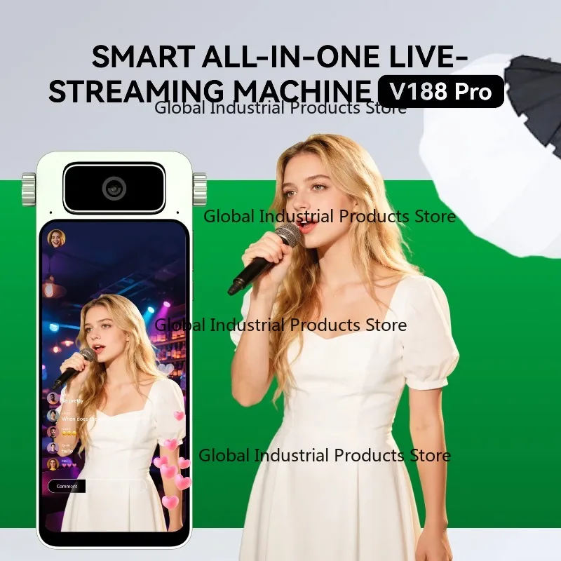 6.3Inch in Hand Live Streaming Camera Equipment Built-in Teleprompter All in One Broadcast