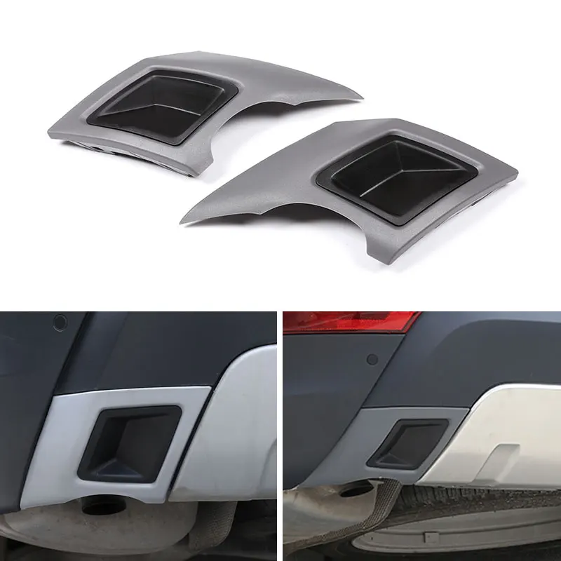 

For Land Rover Discovery 5 S/SE/HSE LR5 2017 2018 L462 Car Accessories Rear Tail Throat Exhaust Pipe Plate Decoration Cover Trim