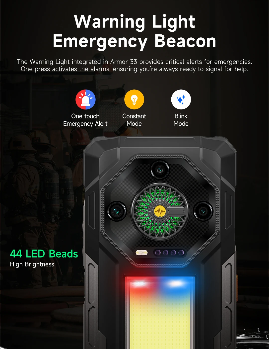 Ulefone Armor 33 4G Rugged Phone 25500 mAh 512GB ROM Up to 24GB RAM 120Hz 6.95" NFC Android 15 66W Smartphone Global Version