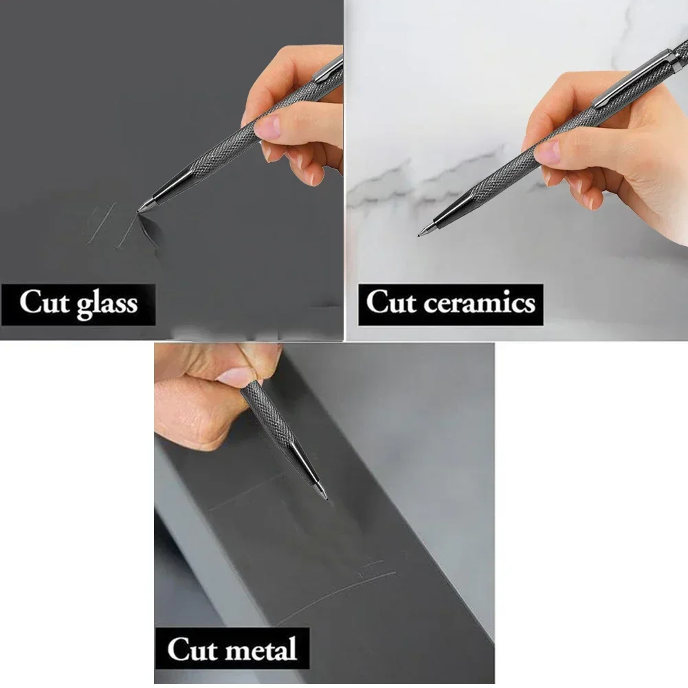 Tungsten Carbide Scriber Pen Metal Wood Cutting Marker Pencil Engraving Pen For Ceramic Wood Carving Glass Tile Cutting Tools