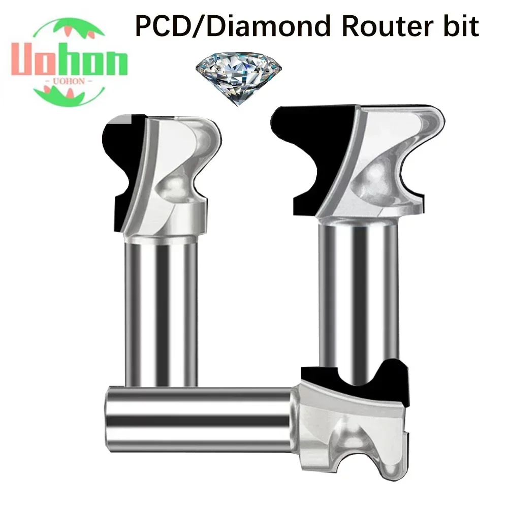 

Diamond PCD Milling Cutter Cabinet Wardrobe Drawer Handle Panel Line Modeling Router Bit Slotting Arc Nail CNC Tool