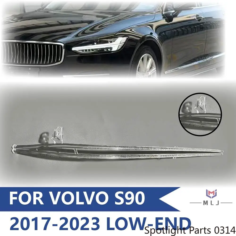 

For Volvo S90 2017-2023 Low-Spec Headlight Angel Eye Strip Light Source Ballast Tube DRL Strip Light Guide Tube Car Accessories