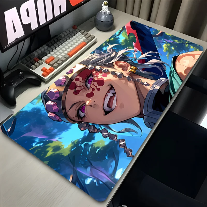 Demon Slayer Uzui Tengen Mouse Pad Non-Slip Large Gaming Rubber Mouse Computer Keyboard Mats Game accessories PC carpet Mousepad