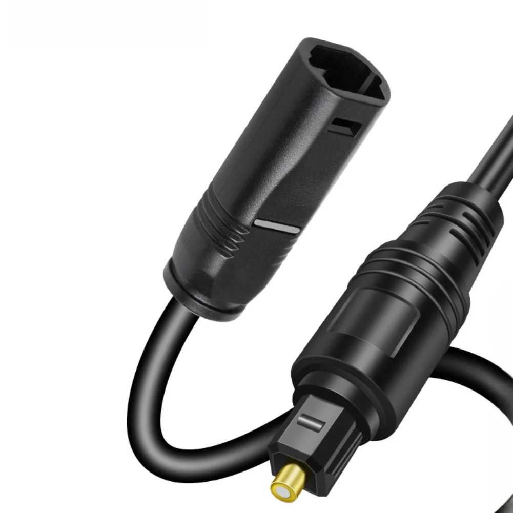 Digital Optical Audio Extension Cable Male to Female for Soundbar TV For PS4 Compatible with PVC Shell Construction