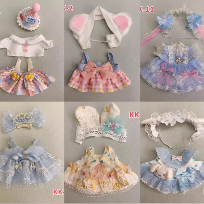 

Hot In Stock 20cm Plush Doll'S Clothes Outfit Accessories For Korea Kpop Exo Labubu Idol Dolls Lolita Set Cute Skirt Clothing