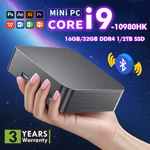 Nueva Mini Pc Portátil 2026 Con Core I9-10980Hk, Windows 11,
