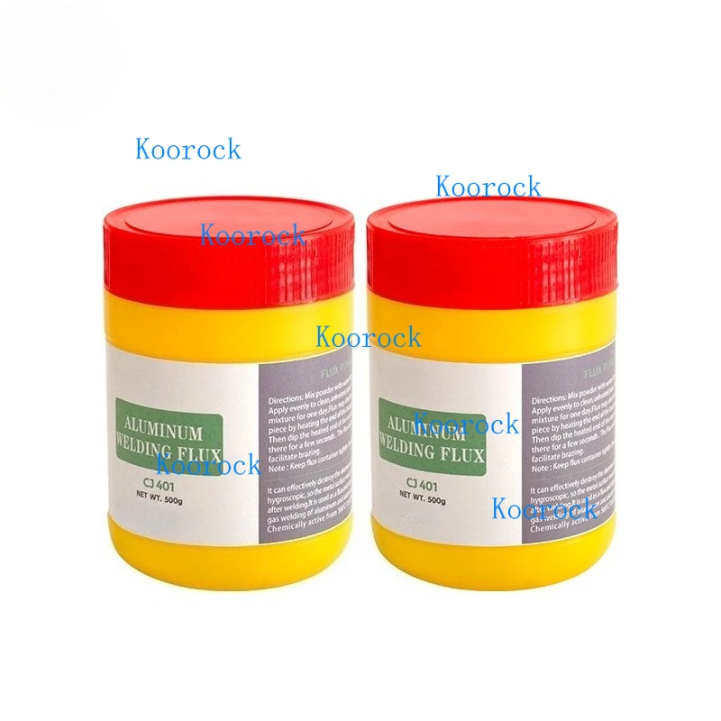 QJ401 Aluminum Brazing Flux Low Temp Aluminum Solder Powder for Aluminum & Alloys Gas Welding 560°C 500g/Bottle White Powder view 5