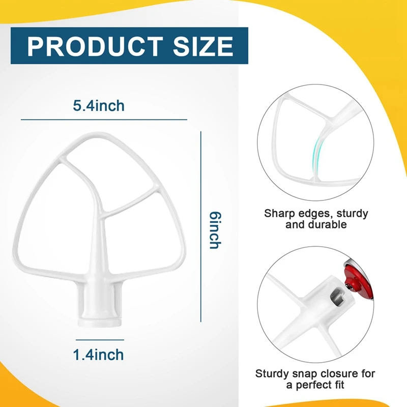 K45B Coated Flat Beater For Kitchenaid Mixer, For Kitchen Aid Mixer Accessory Kitchenaid Mixer Attachments Kitchenaid