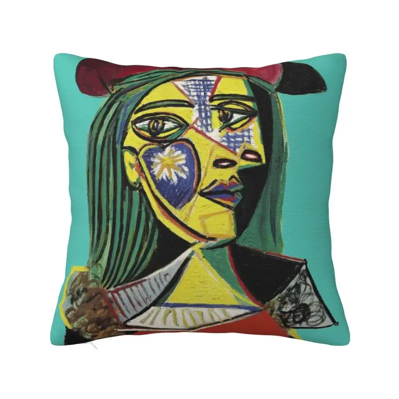 Luxury Picasso Lady Cushion Cover 45x45cm Polyester Pablo Picasso Throw Pillow for Car Square Pillowcase Decoration