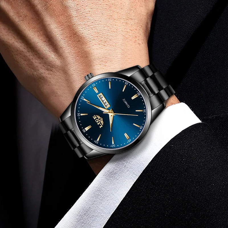 LIGE Top Brand Luxury Quartz Men Watch Fashion Business Stainless Steel Watch Luminous Waterproof Casual Sport Wristwatch Clocks