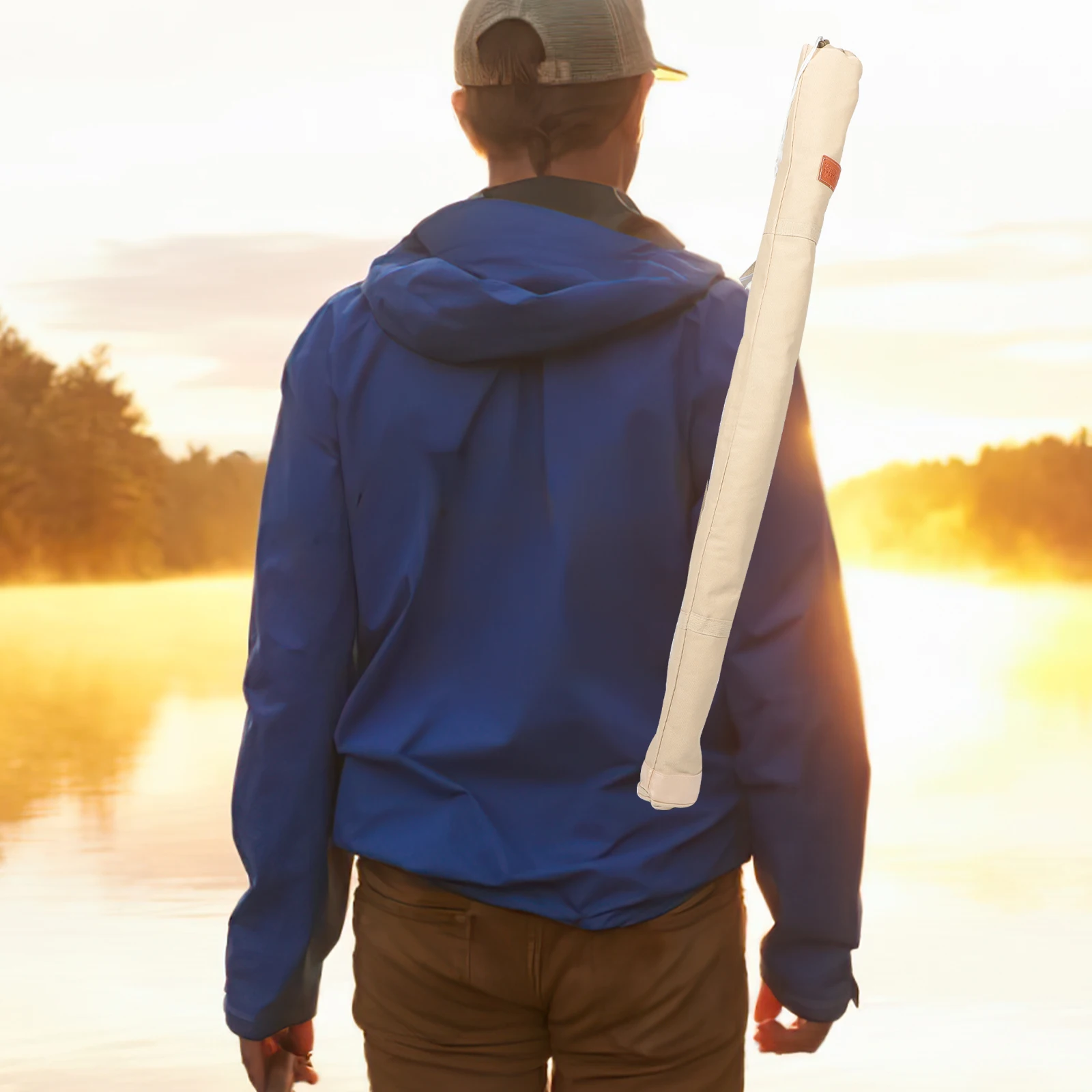 

Umbrella Bag 1.2m Oxford Cloth Canvas Portable Gear Pouch Tear Resistant Durable Fishing Rod Cover Storage Bag For Fishing Tools