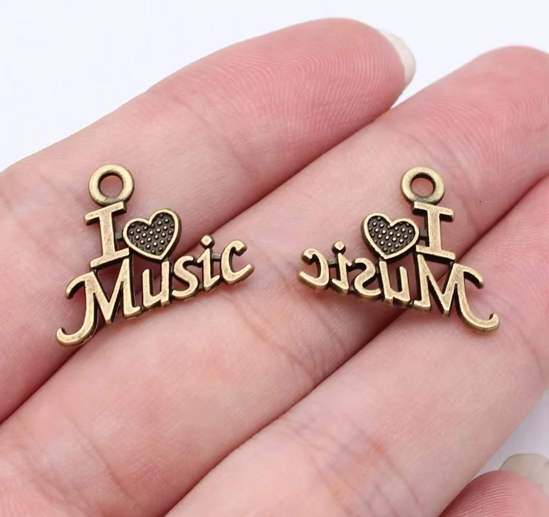 20 pz 20x16mm metallo in lega di zinco argento tibetano, bronzo anticato, fascino placcato oro anticato T0514 per la creazione di gioielli