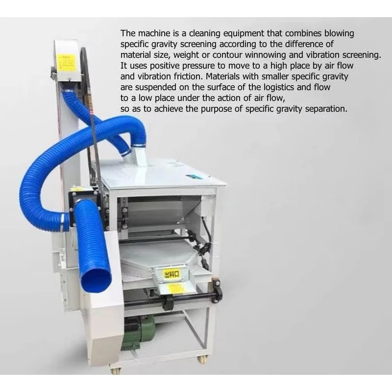 Low Failure Quick Maintenance Wheel Movable Farm Sunflower Peanut Seed Impurity Elimination Machine FWX