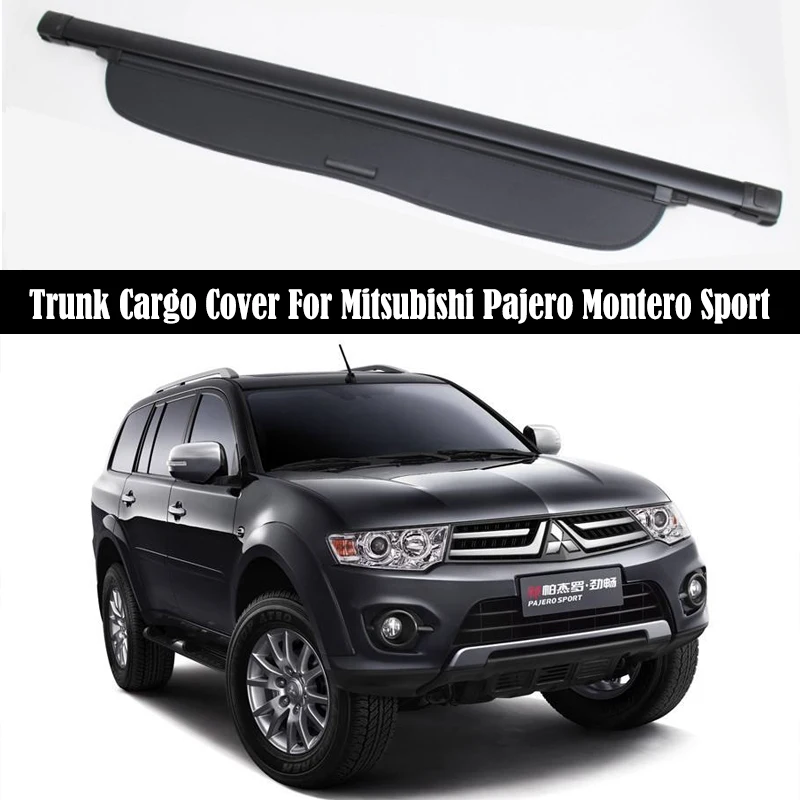 

Car Trunk Cargo Cover For Mitsubishi Pajero Montero Sport 2012-2015 Security Shield Rear Luggage Curtain Partition Privacy