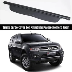 Car Trunk Cargo Cover For Mitsubishi Pajero Montero Sport 2012-2015 Security Shield Rear Luggage Curtain Partition Privacy