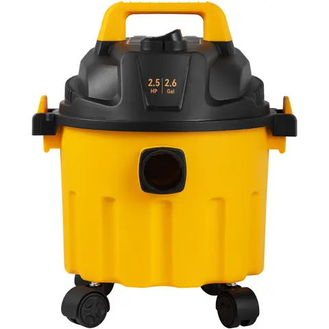 SucceBuy Wet Dry Vac 2.6 Gallon 2.5 Peak HP 3 in 1 Portable Shop Vacuum with Blowing Function Attachments Storage for Floor C