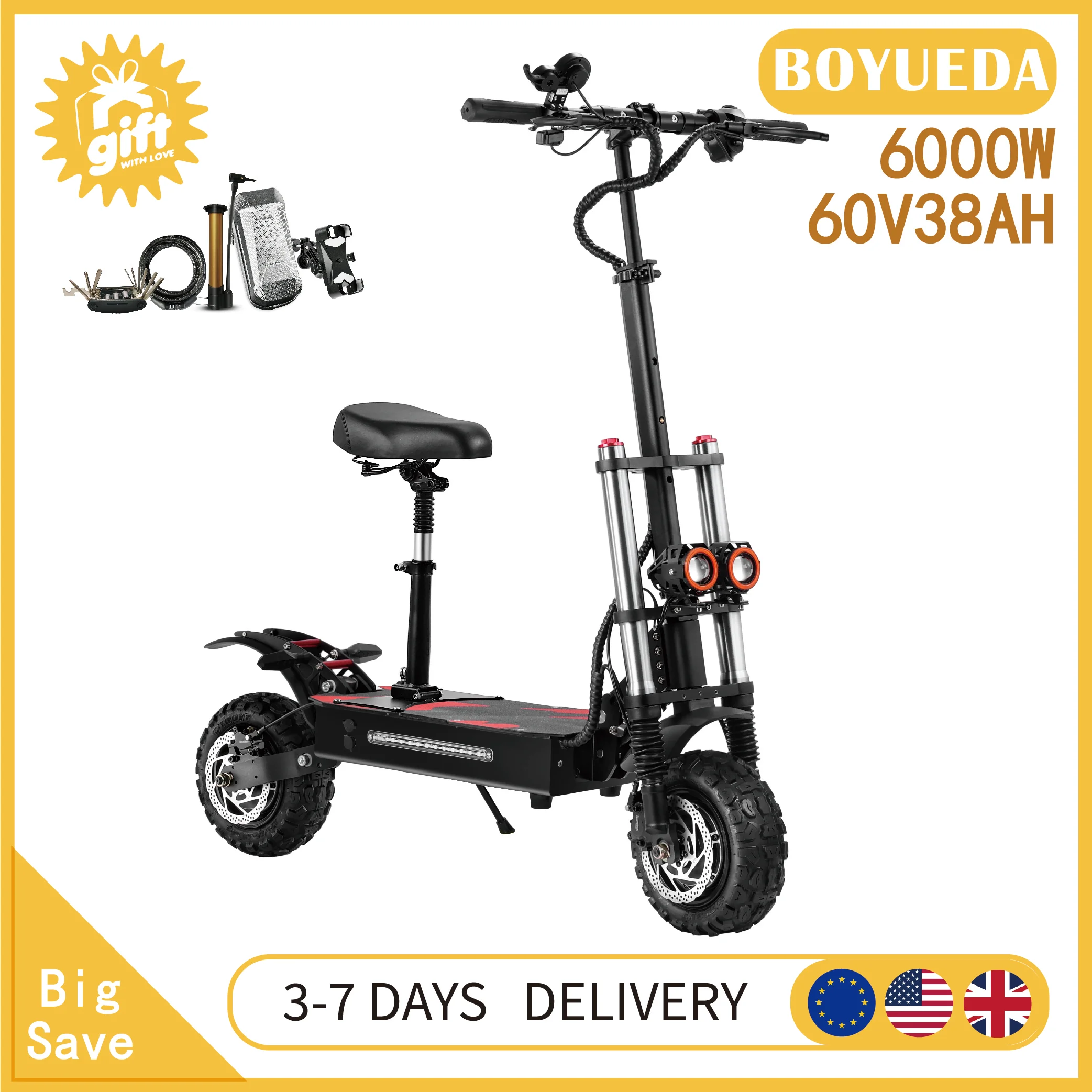 Test i opinie o Boyueda S3-11 – najnowszy elektryczny rower z silnikiem 3000W