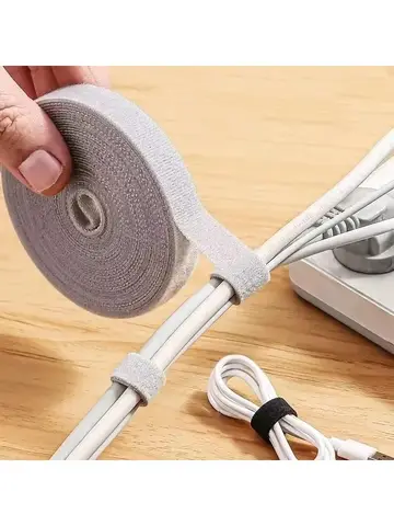 1/5M Cable Organizer Cable Management Wire Winder Tape Earphone Mouse Cord Management Ties Protector For iPhone Xiaomi Samsung