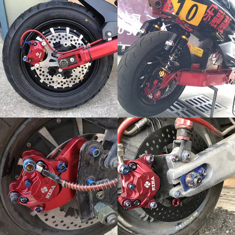 Universal CNC 84mm Pitch Mount รถจักรยานยนต์เบรค Caliper สําหรับ Honda Yamaha Kawasaki Suzuki Aprilia Ducati KTM Dirt Pit Bike ปรับเปลี่ยน