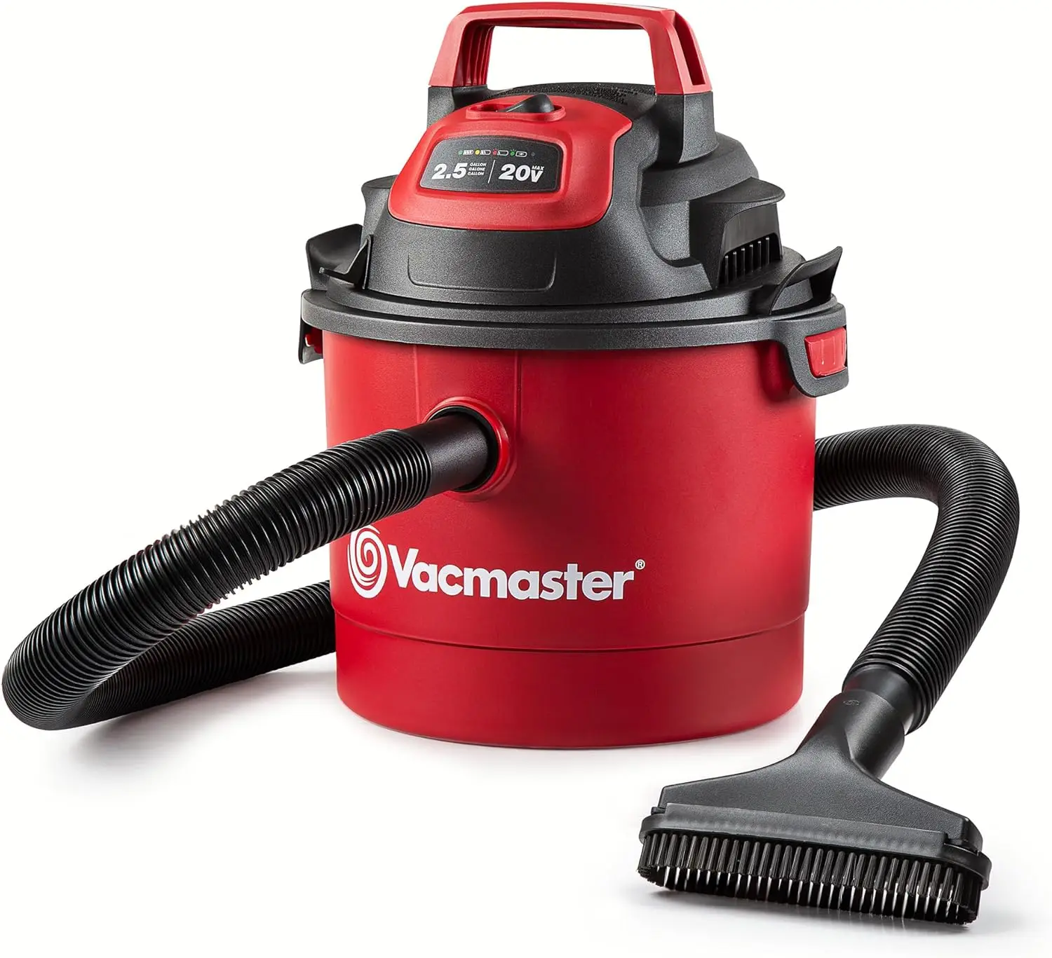 

2.5-Gallon Cordless Wet/Dry Vacuum with 20V Battery, Strong Suction, Blower Mode, and Wall Mount