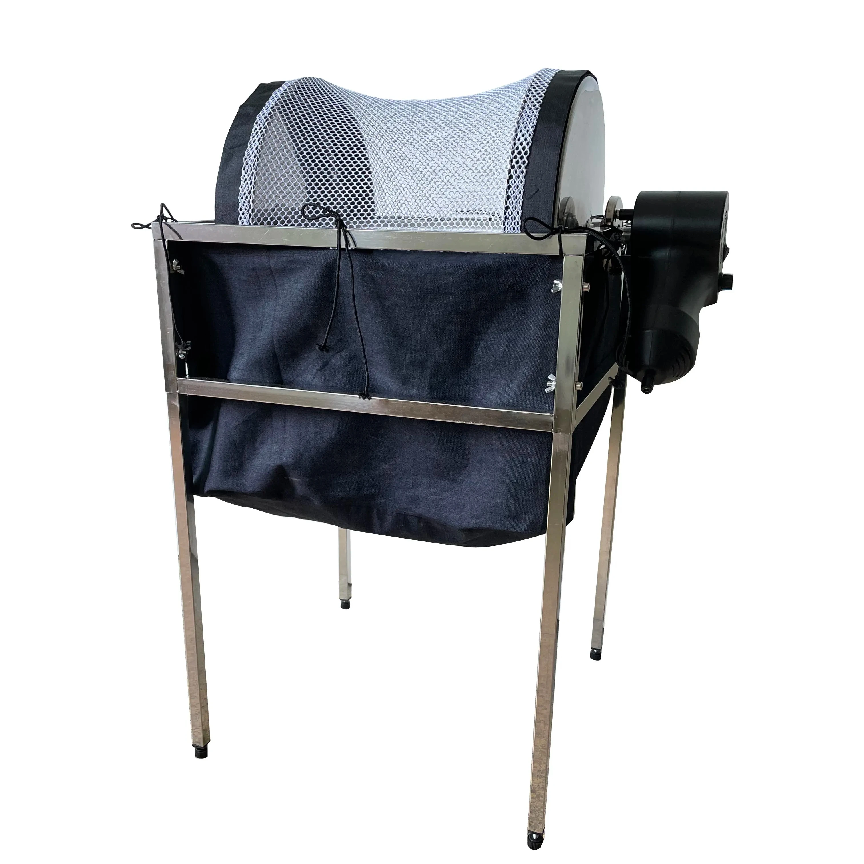 

For Hydroponics Electric And Hand Manual Crank Spin Mesh Net Dry Flower Pollen Tumbler Machine