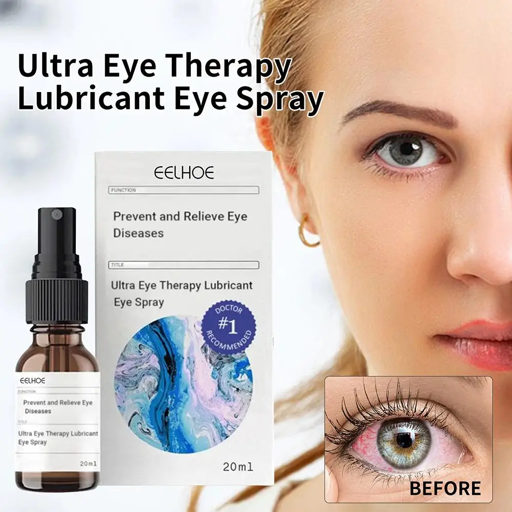 Lubrifiant Ultra Eye Therapy pour prévenir les maladies oculaires, éliminer les yeux rouges, les stries de sang, la fatigue oculaire, la sécheresse