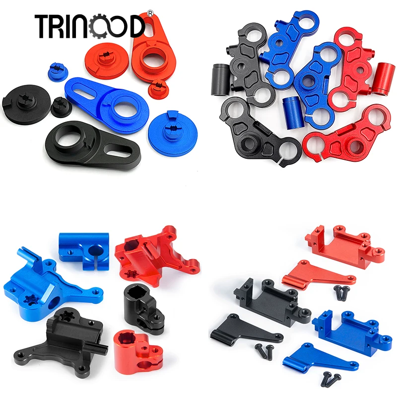 TRINOOD Aluminum Alloy Swing Arm/Rear Fender/Caliper Steering Gear Bracket For 1/4 RC Motorcycle Promoto-MX Parts