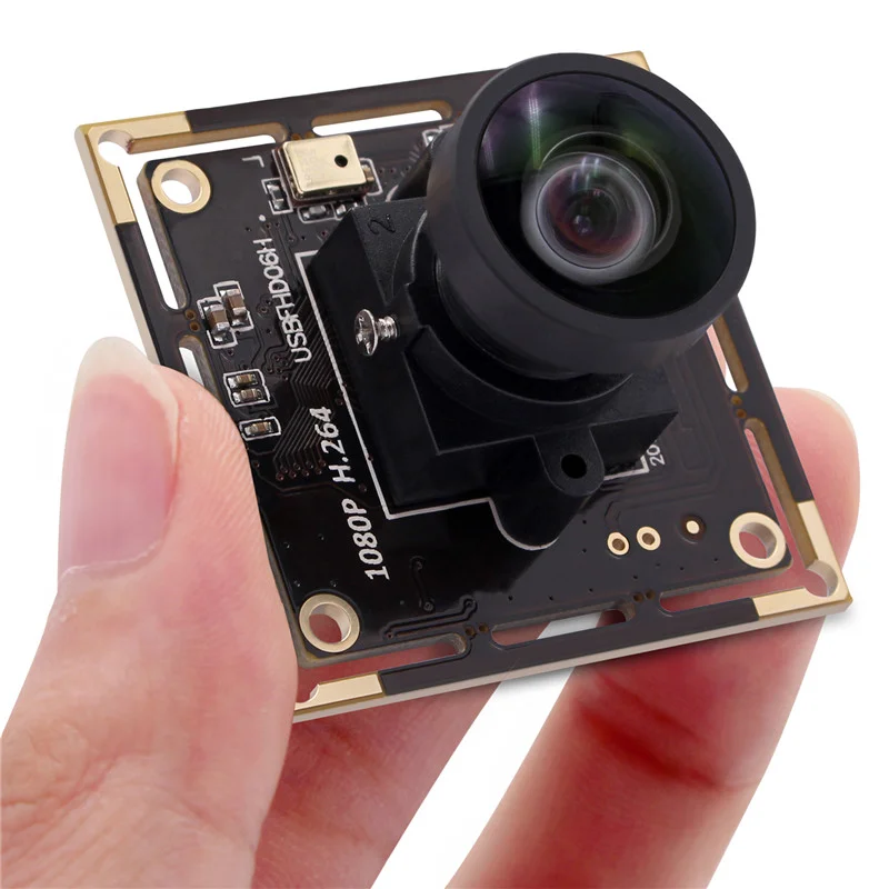 

ELP 1080P 30fps USB Camera Module Microphone 0.01Lux Low Light H.264 Video Webcam with No Distortion Lens for Smart Home