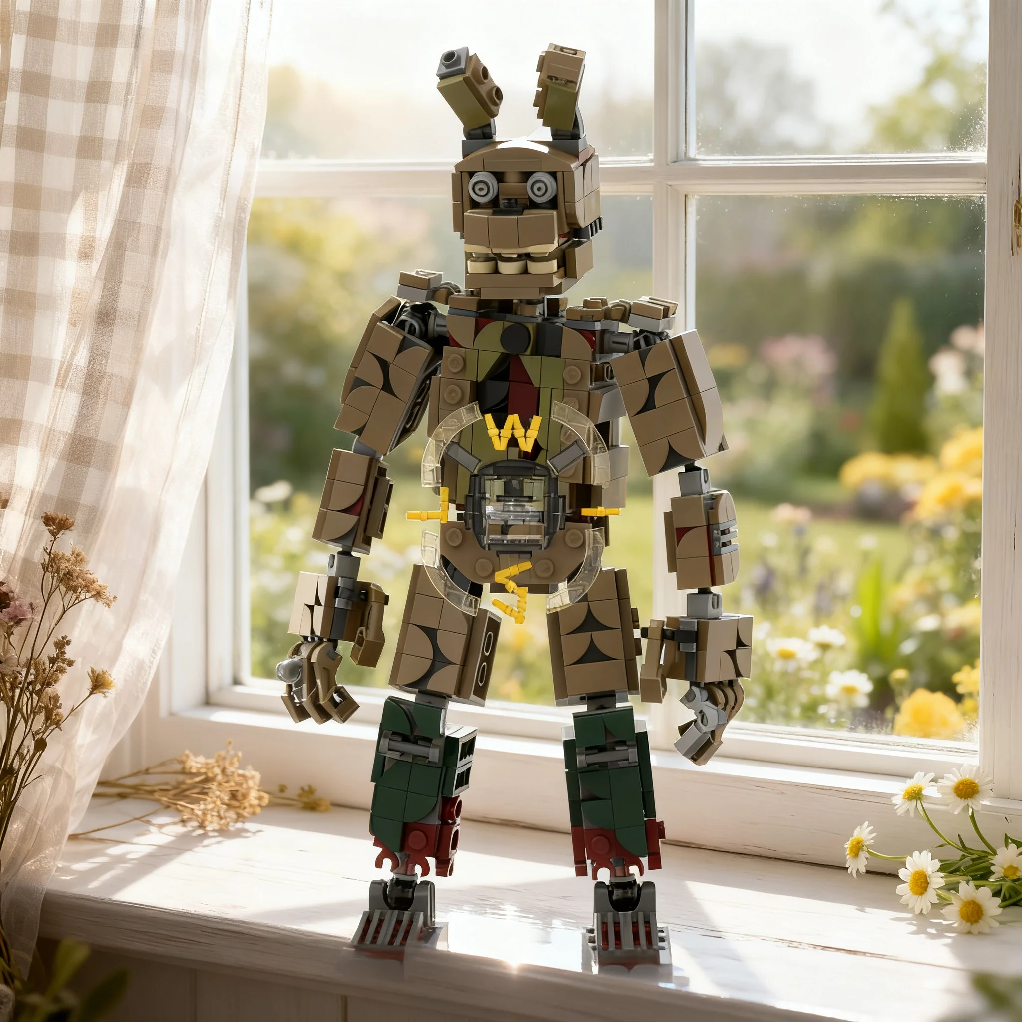 539pcs MOC Games Five Night's At Freddy's 3 Springtrap Model Building Blocks Christmas Gift Architecture Toy Collection Creative
