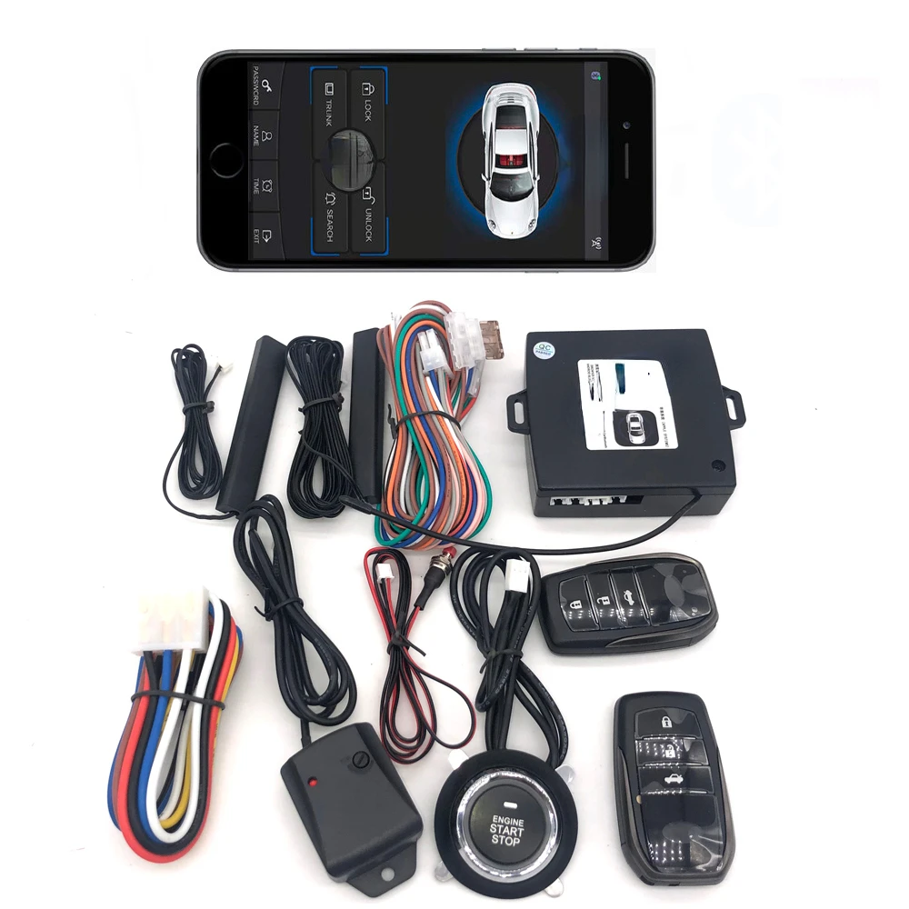 Universal Car Alarm System Auto Door Remote Central Control Lock Locking Smart Mobile Phone Control Keyless Entry