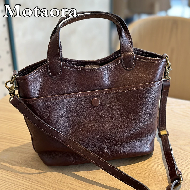 

MOTAORA 2025 New Women Shoulder Bag Sofe Cow Leather Female Luxury Designer Handbags Ladies Luxury Designer Genuine Leather Bag