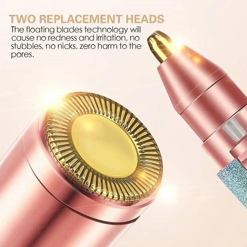 Electric Eyebrow Trimmer Facial Hair Remover Women's Shaver Makeup Products For Women Painless Safety USB Charging For All Body