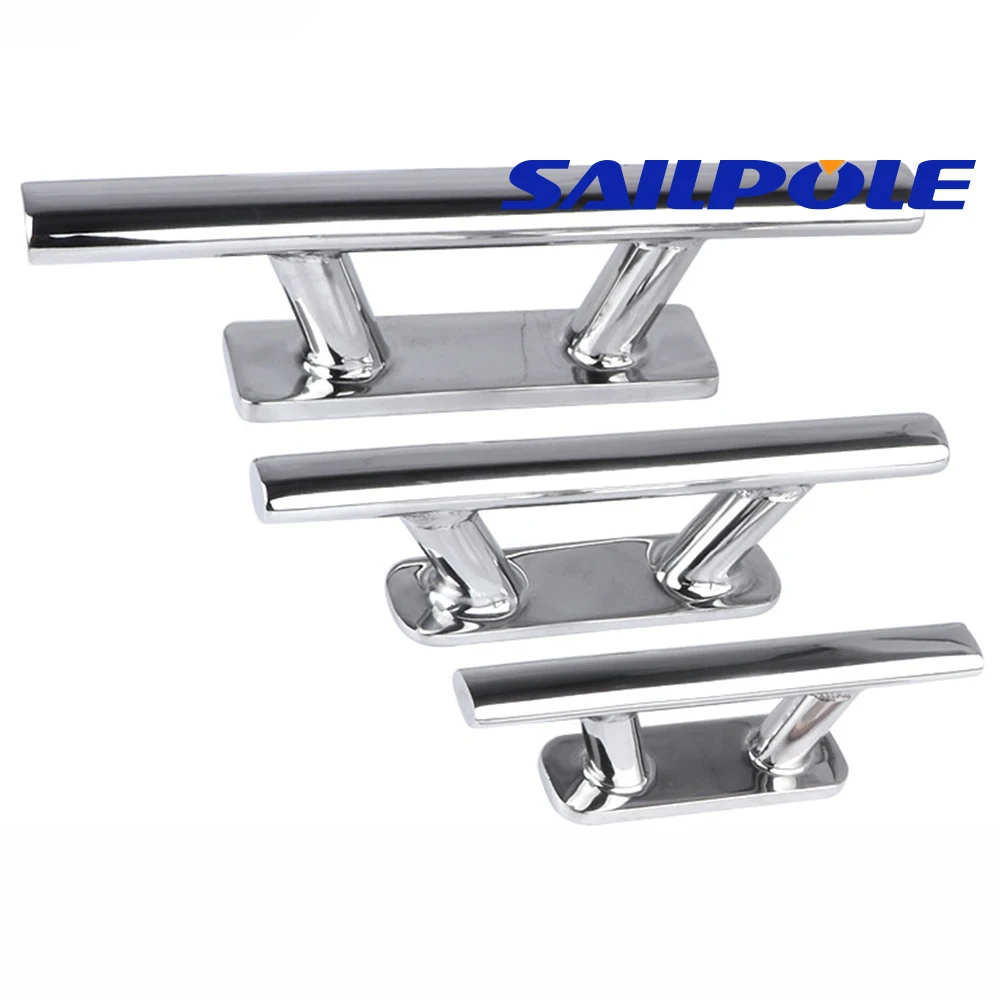 Heavy Duty Boat Dock Cleat 6/8/10/12 Inch Stainless Steel 316 Boat Cleat Marine Yacht Deck Rope Mooring Cleat