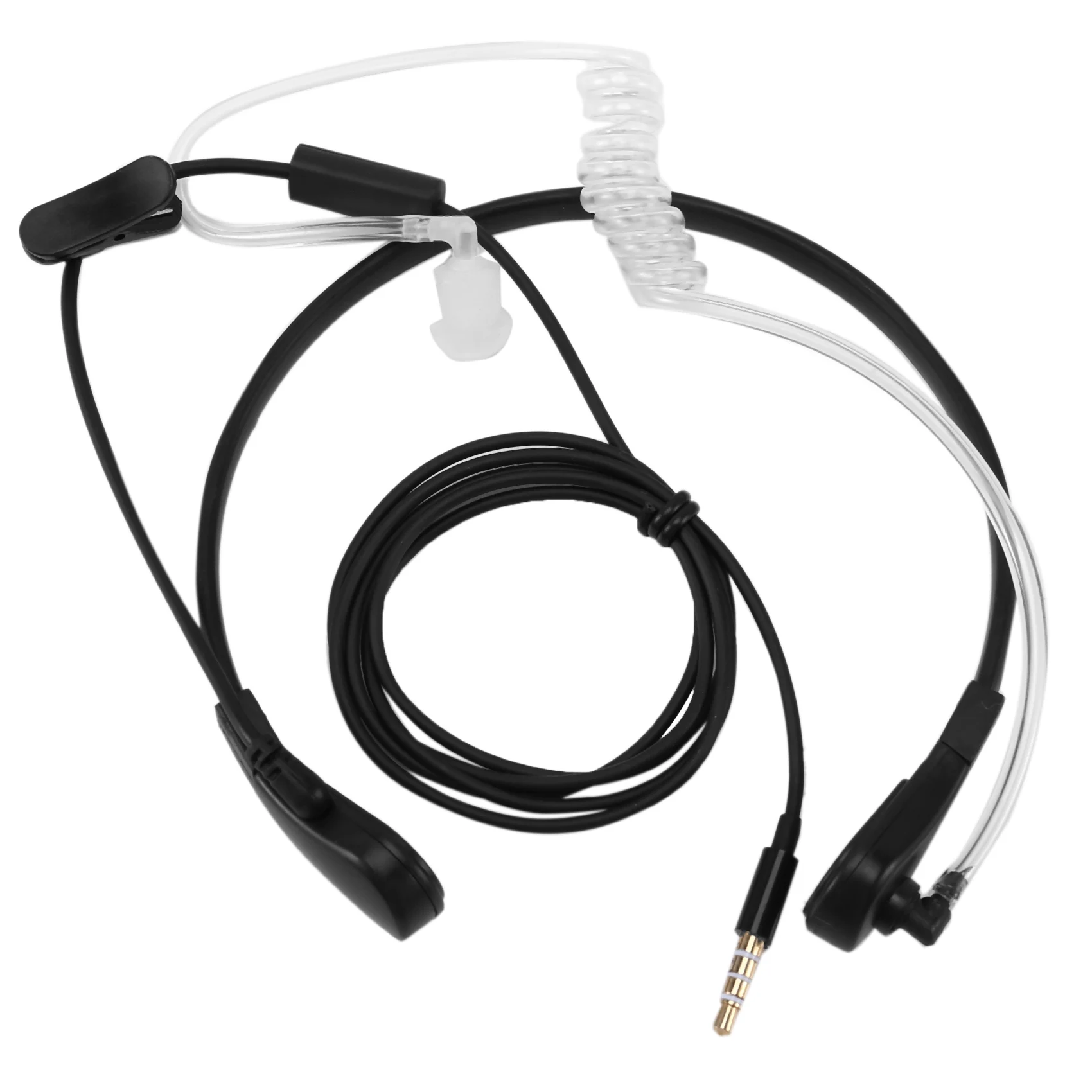 

1pin 3.5mm Throat Mic Microphone Covert Acoustic Tube Earpiece Headset For Samsung/HTC/LG/Blackberry/MOTORO Smart Phone