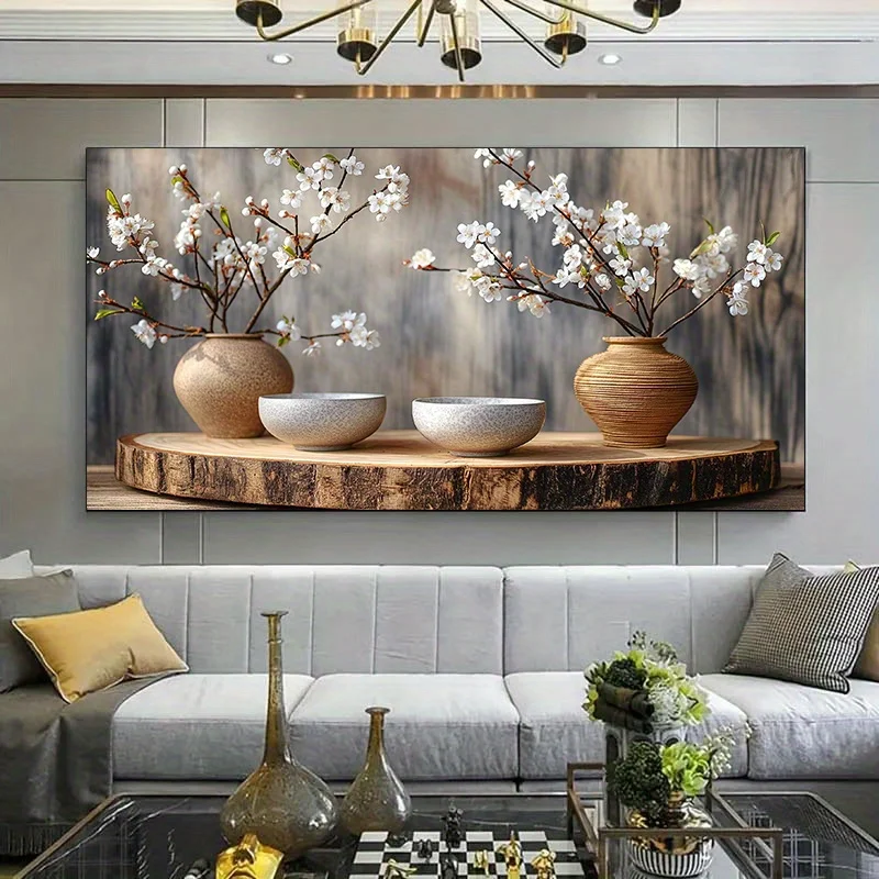 Modern Branches That Bloom in Spring Canvas Poster Art for Living Room & Bedroom Decoration, No Frame, Wall Art for Home Decor