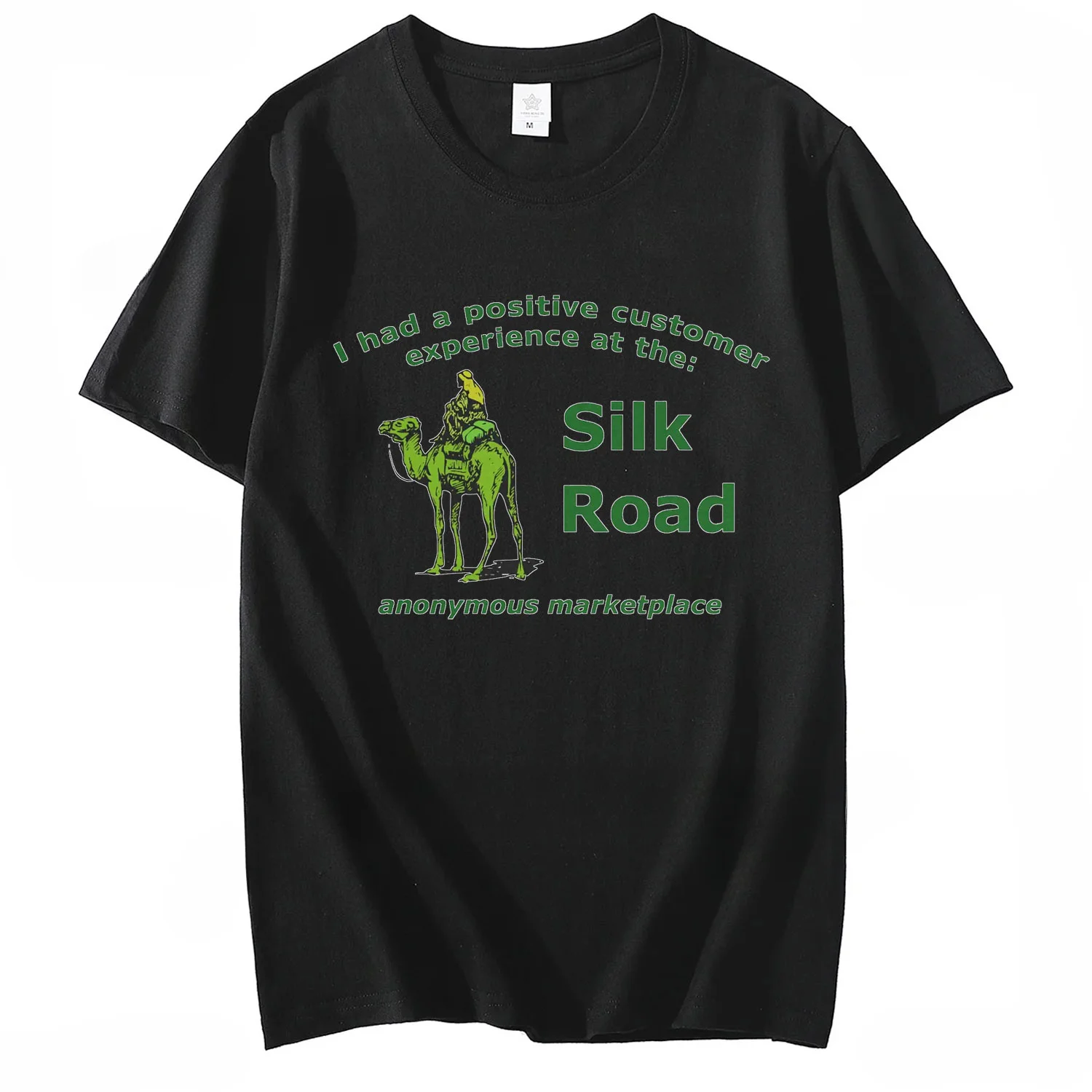 Hot Silk Road Logo Deep Dark Web Darknet Anonymous Marketplace Printed T-shirt Men Women Cotton Casual T-shirt Men's Clothing