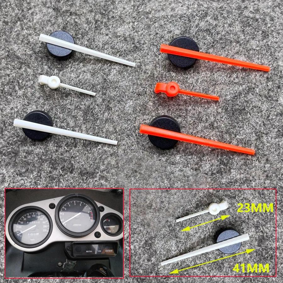 1 Set Red/White Motorcycle Speedometer Pointer Needle Motorbike Instruments Accessories For Honda CB400 VTR250 Kawasaki ZRX400