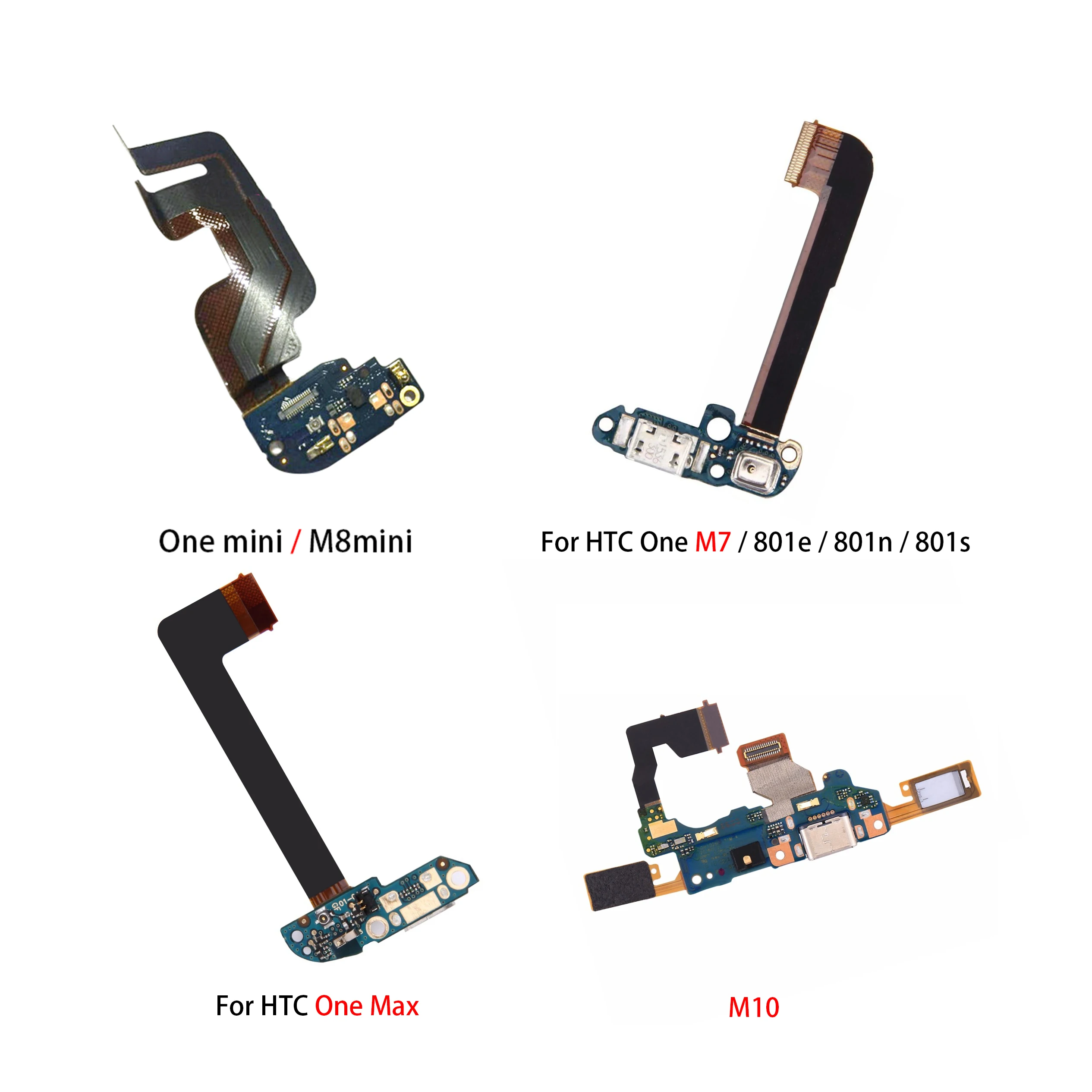 

USB charger connector, microphone board, flex cable for HTC E8 M7 m7mini M8 m8mini M9 m9plus Max M10 charging port dock