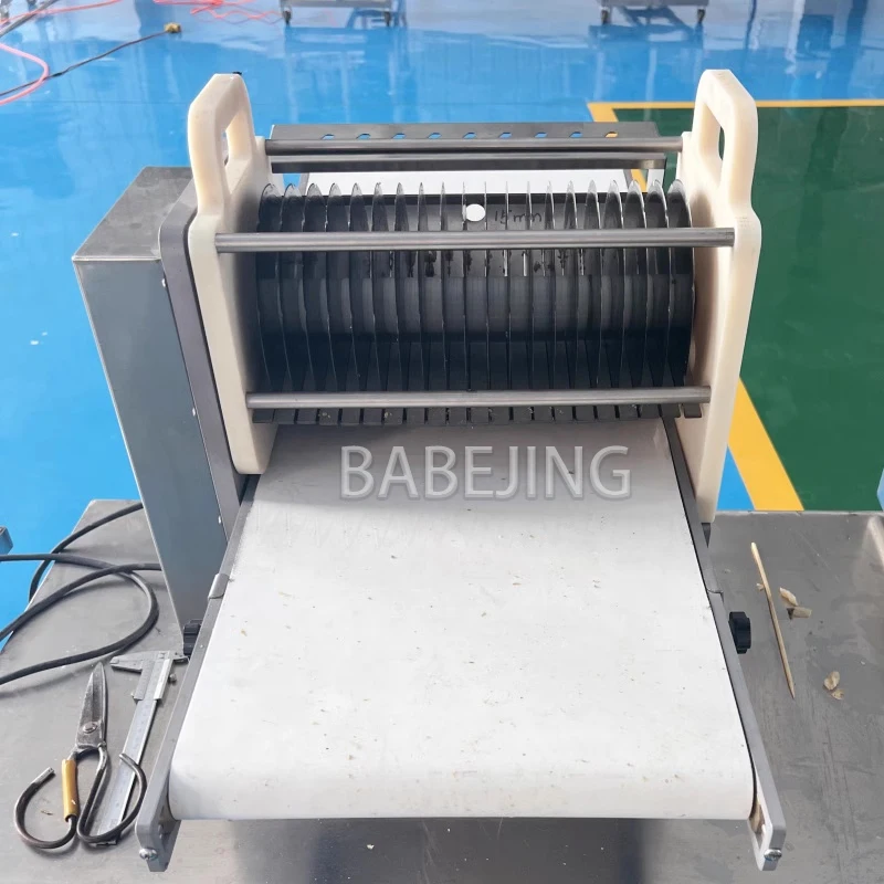 Rebanador comercial de pechuga de pollo, precio grande de rebanador de carne cocida de acero inoxidable