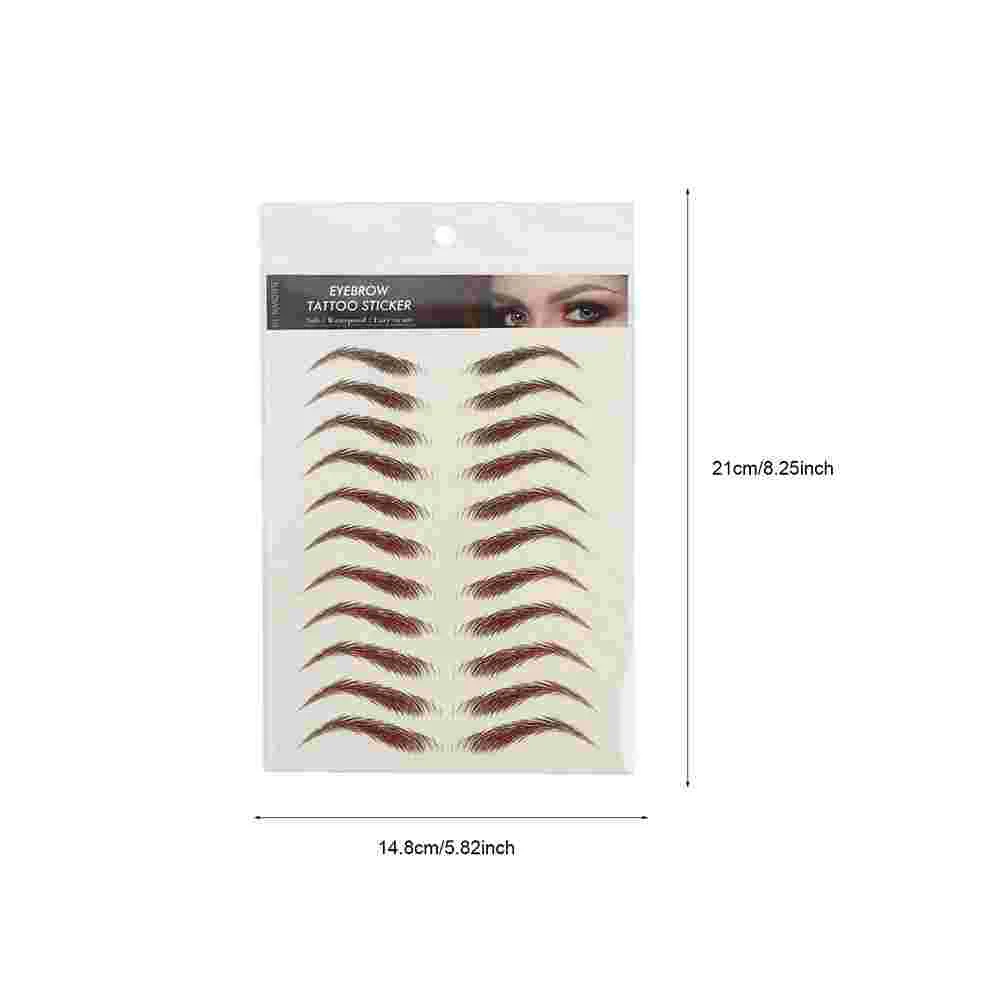 Autocollants étanches pour les sourcils, outils de maquillage rapide, décalcomanies pour les yeux, transfert de faux marron, 9 feuilles