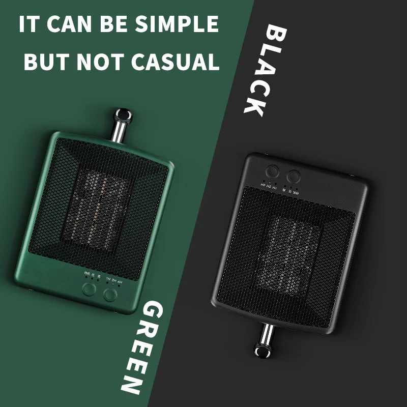 Electric Space Ceramic Heater, Adjustable Thermostat, Overheat Protection, Anti-Roll System, 1000W Heaters for Home Low Energy